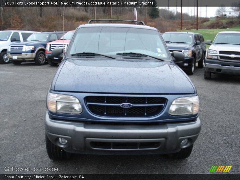 Medium Wedgewood Blue Metallic / Medium Graphite 2000 Ford Explorer Sport 4x4