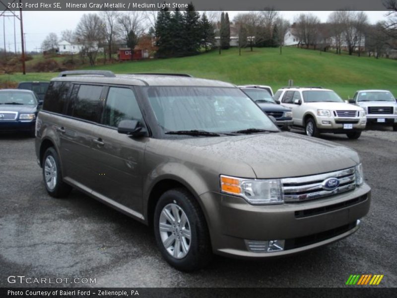 Mineral Gray Metallic / Medium Light Stone 2012 Ford Flex SE