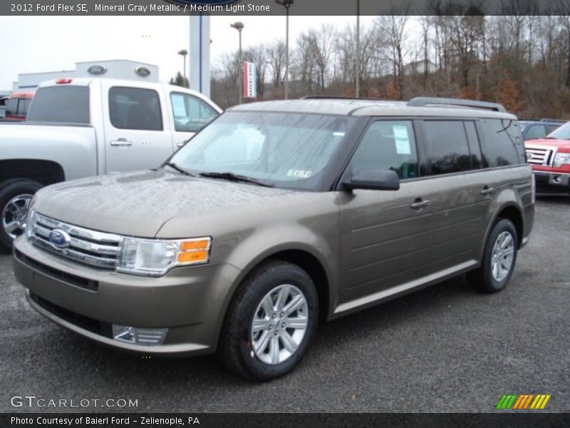 Mineral Gray Metallic / Medium Light Stone 2012 Ford Flex SE