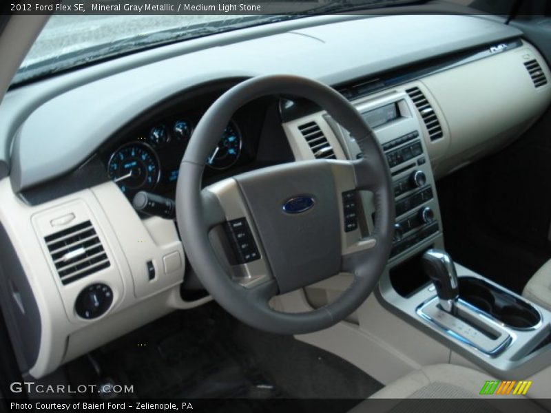 Mineral Gray Metallic / Medium Light Stone 2012 Ford Flex SE