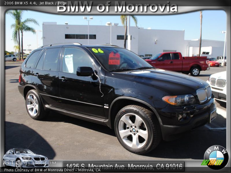 Jet Black / Beige 2006 BMW X5 4.4i