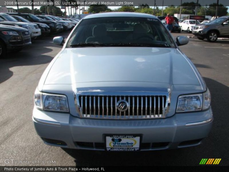 Light Ice Blue Metallic / Medium Light Stone 2008 Mercury Grand Marquis GS