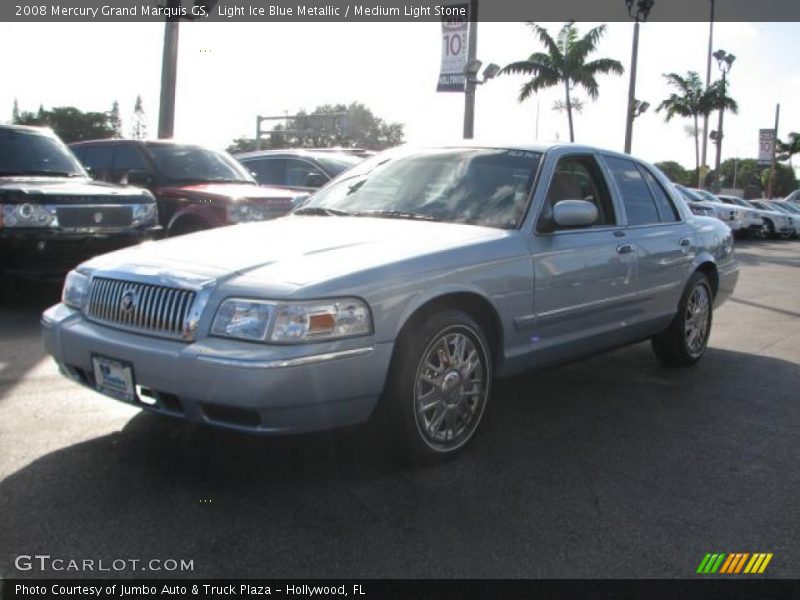 Light Ice Blue Metallic / Medium Light Stone 2008 Mercury Grand Marquis GS
