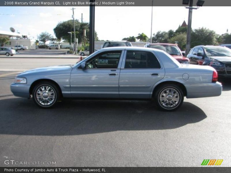 Light Ice Blue Metallic / Medium Light Stone 2008 Mercury Grand Marquis GS