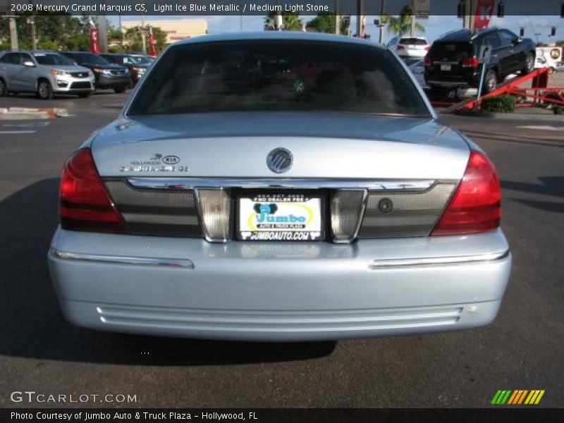 Light Ice Blue Metallic / Medium Light Stone 2008 Mercury Grand Marquis GS