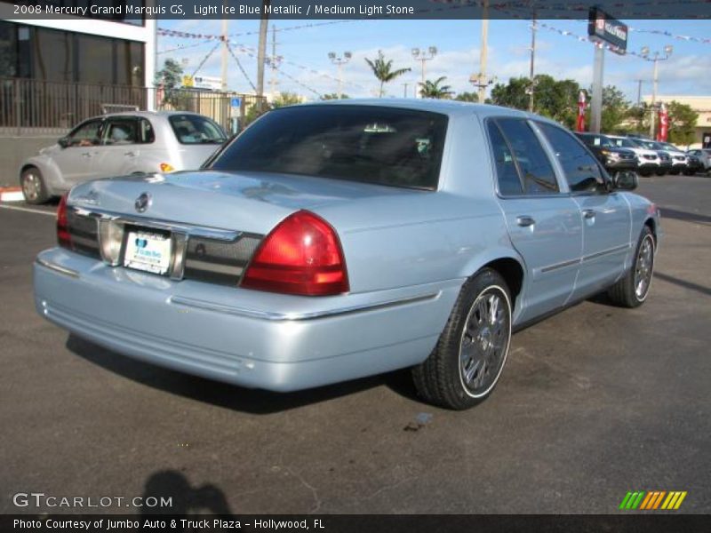 Light Ice Blue Metallic / Medium Light Stone 2008 Mercury Grand Marquis GS