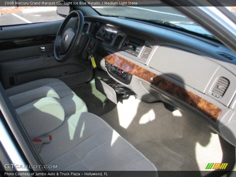 Light Ice Blue Metallic / Medium Light Stone 2008 Mercury Grand Marquis GS
