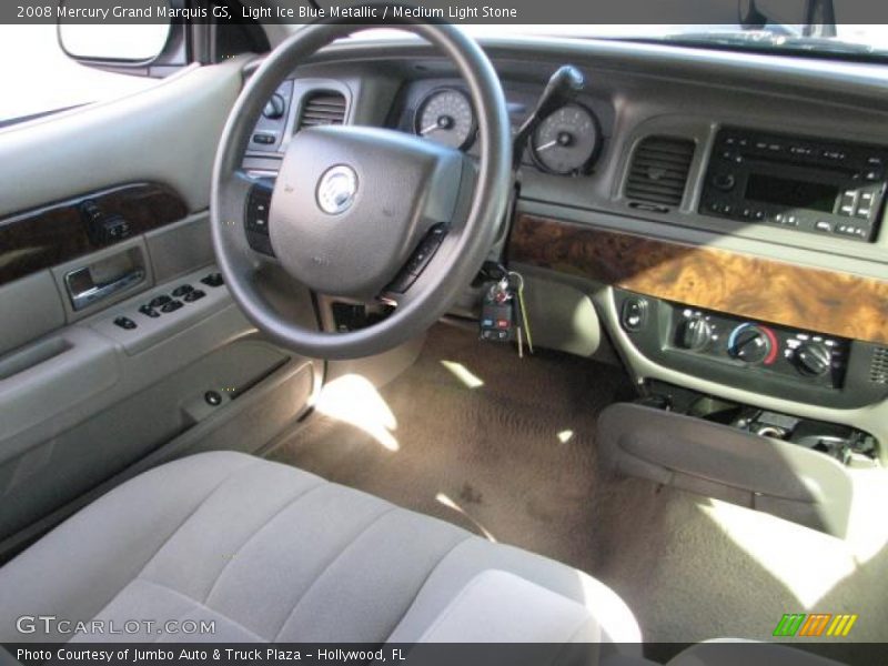 Light Ice Blue Metallic / Medium Light Stone 2008 Mercury Grand Marquis GS