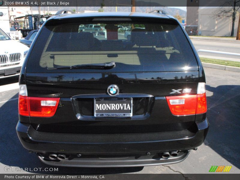 Jet Black / Beige 2006 BMW X5 4.4i