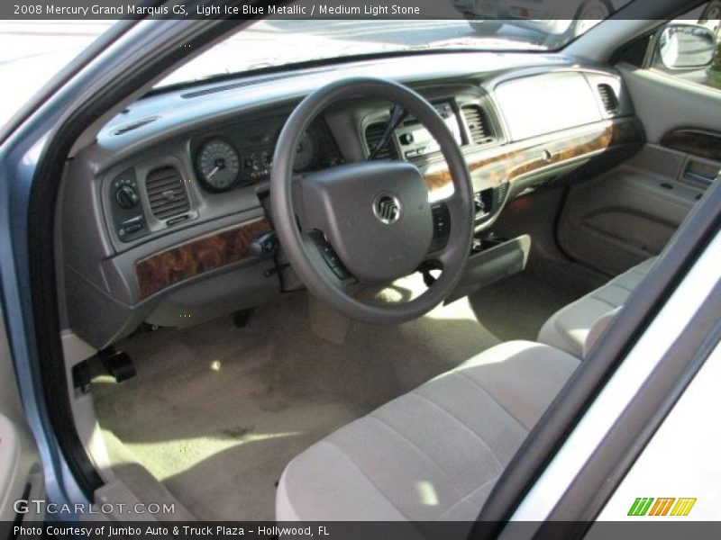 Light Ice Blue Metallic / Medium Light Stone 2008 Mercury Grand Marquis GS