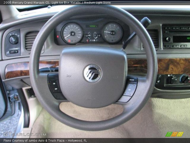 Light Ice Blue Metallic / Medium Light Stone 2008 Mercury Grand Marquis GS