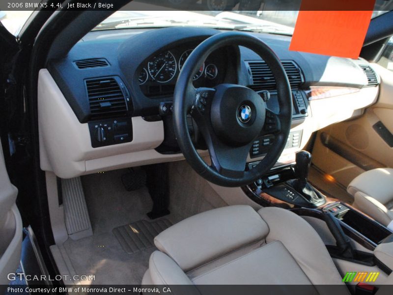 Jet Black / Beige 2006 BMW X5 4.4i