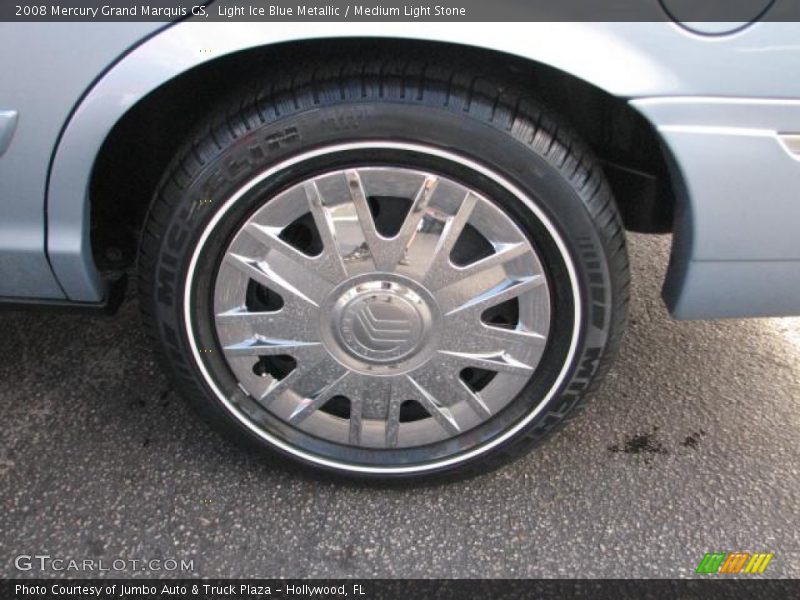Light Ice Blue Metallic / Medium Light Stone 2008 Mercury Grand Marquis GS