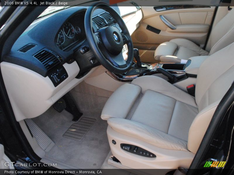 Jet Black / Beige 2006 BMW X5 4.4i