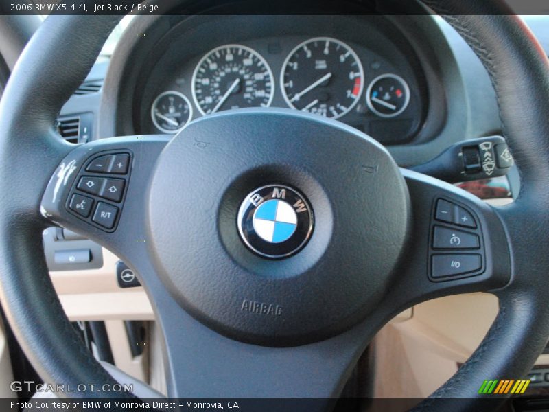 Jet Black / Beige 2006 BMW X5 4.4i