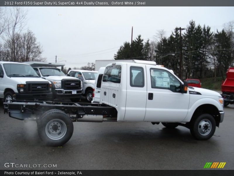 Oxford White / Steel 2012 Ford F350 Super Duty XL SuperCab 4x4 Dually Chassis