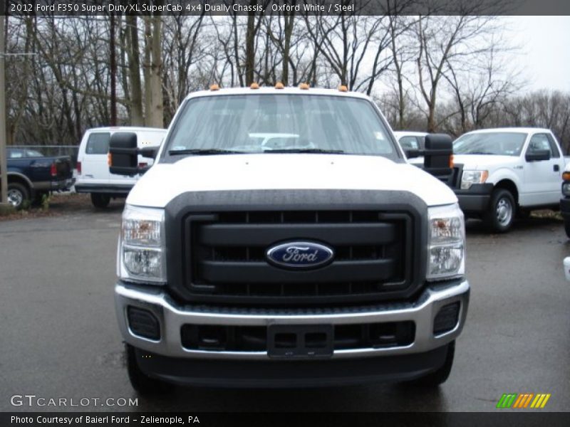 Oxford White / Steel 2012 Ford F350 Super Duty XL SuperCab 4x4 Dually Chassis