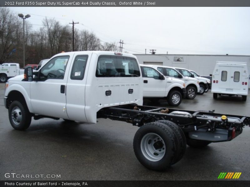  2012 F350 Super Duty XL SuperCab 4x4 Dually Chassis Oxford White