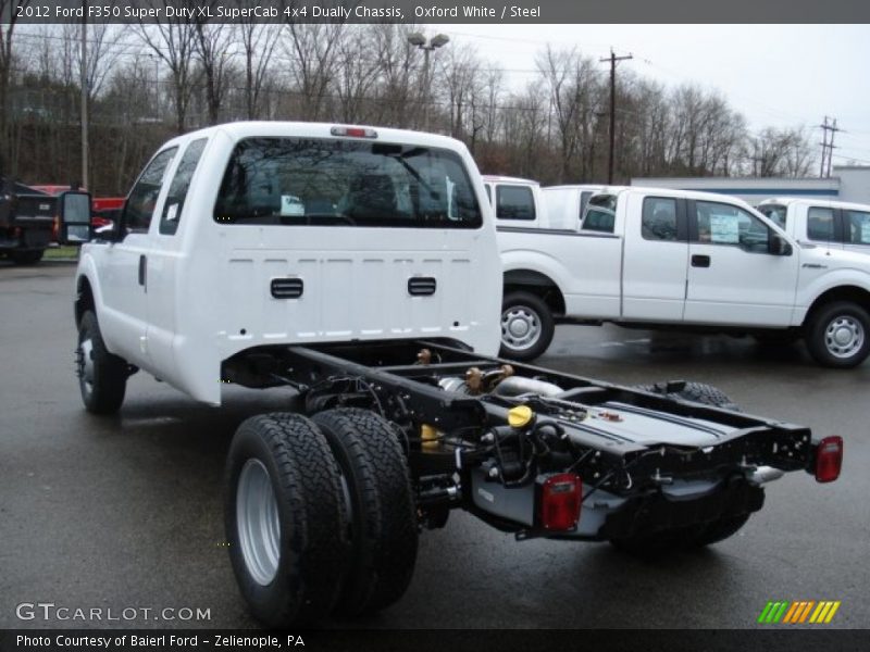  2012 F350 Super Duty XL SuperCab 4x4 Dually Chassis Oxford White