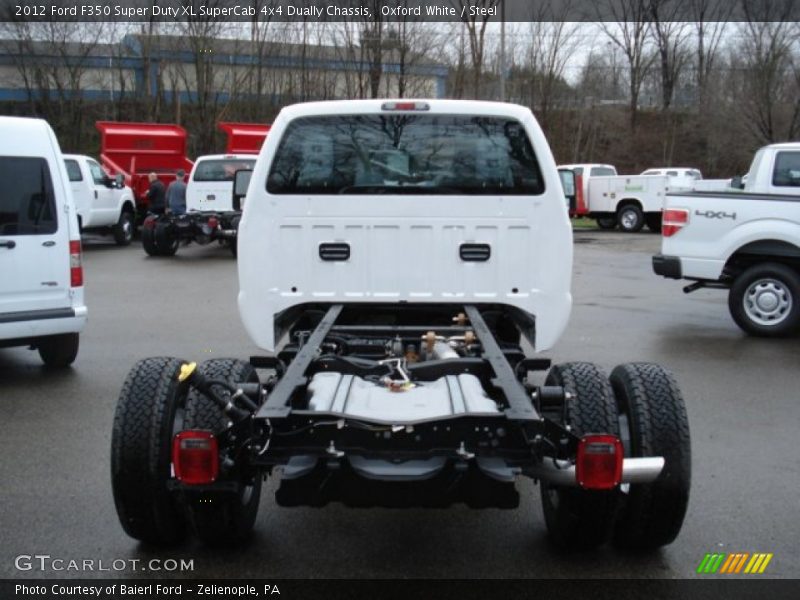 Oxford White / Steel 2012 Ford F350 Super Duty XL SuperCab 4x4 Dually Chassis