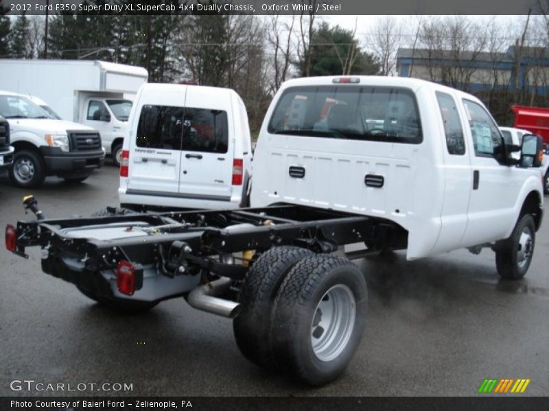 Oxford White / Steel 2012 Ford F350 Super Duty XL SuperCab 4x4 Dually Chassis