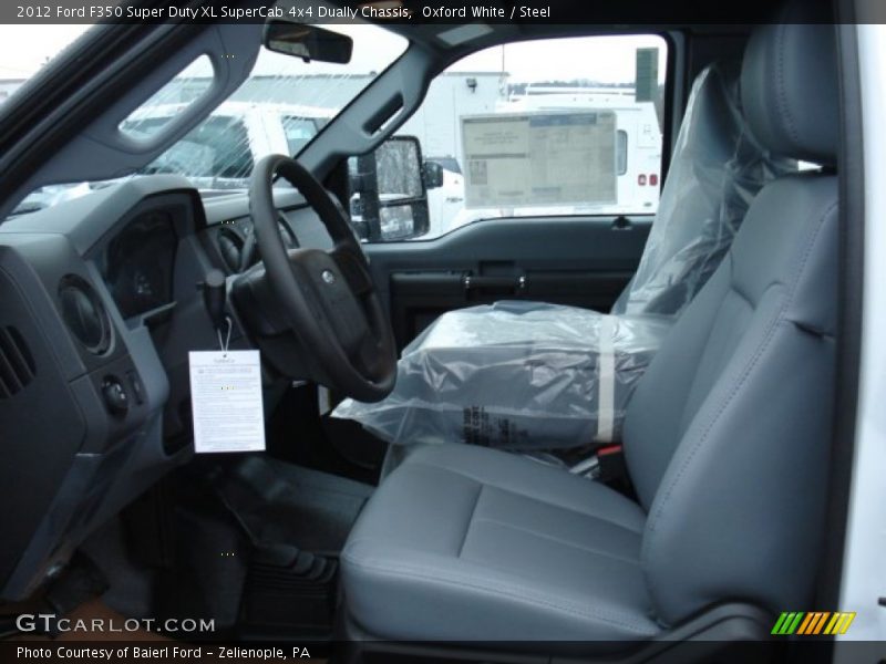  2012 F350 Super Duty XL SuperCab 4x4 Dually Chassis Steel Interior