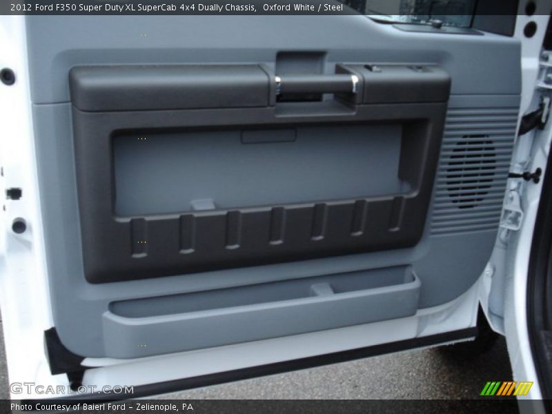 Oxford White / Steel 2012 Ford F350 Super Duty XL SuperCab 4x4 Dually Chassis