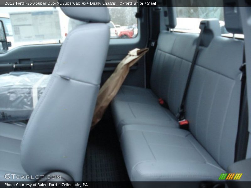 Oxford White / Steel 2012 Ford F350 Super Duty XL SuperCab 4x4 Dually Chassis