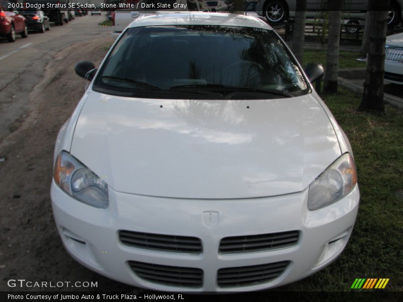 Stone White / Dark Slate Gray 2001 Dodge Stratus SE Sedan