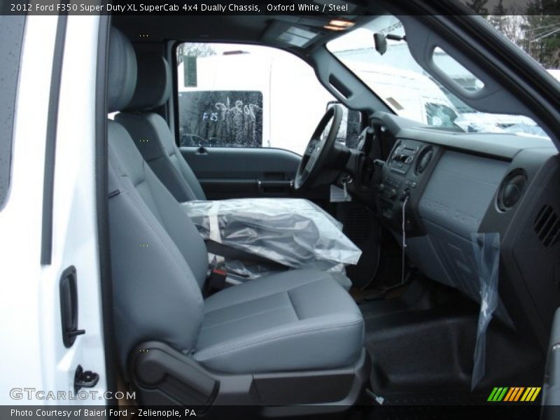 Oxford White / Steel 2012 Ford F350 Super Duty XL SuperCab 4x4 Dually Chassis