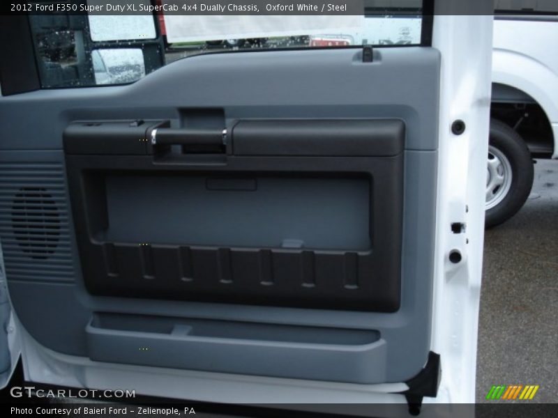 Oxford White / Steel 2012 Ford F350 Super Duty XL SuperCab 4x4 Dually Chassis