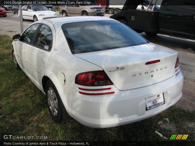 Stone White / Dark Slate Gray 2001 Dodge Stratus SE Sedan