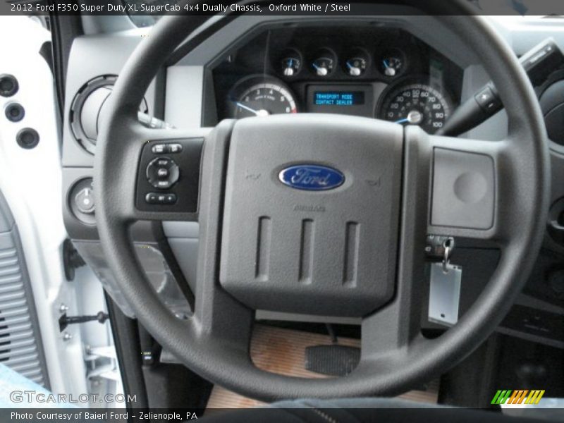 Oxford White / Steel 2012 Ford F350 Super Duty XL SuperCab 4x4 Dually Chassis