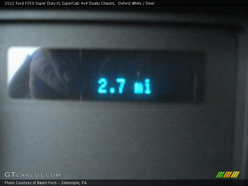 Oxford White / Steel 2012 Ford F350 Super Duty XL SuperCab 4x4 Dually Chassis