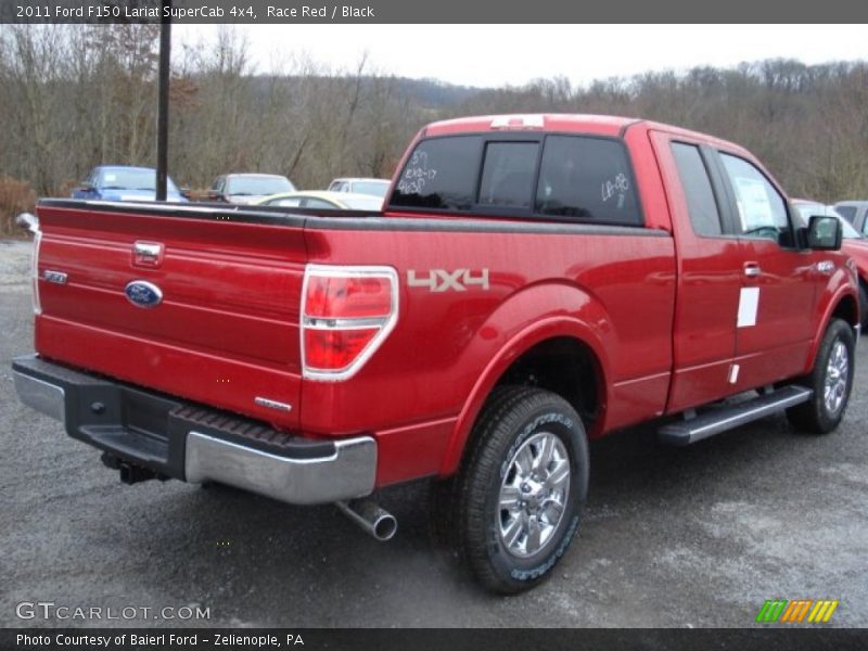 Race Red / Black 2011 Ford F150 Lariat SuperCab 4x4