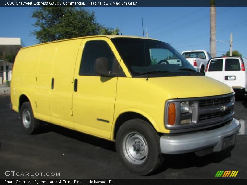 Fleet Yellow / Medium Gray 2000 Chevrolet Express G3500 Commercial