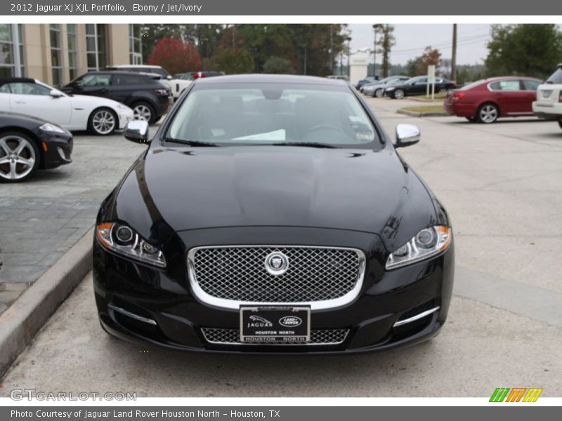 Ebony / Jet/Ivory 2012 Jaguar XJ XJL Portfolio
