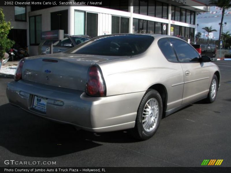 Sandrift Metallic / Neutral 2002 Chevrolet Monte Carlo LS