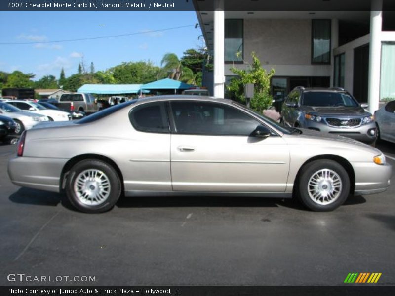 Sandrift Metallic / Neutral 2002 Chevrolet Monte Carlo LS