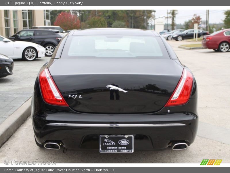 Ebony / Jet/Ivory 2012 Jaguar XJ XJL Portfolio