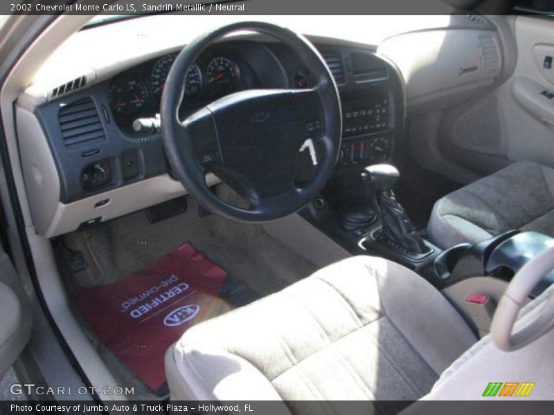 Sandrift Metallic / Neutral 2002 Chevrolet Monte Carlo LS