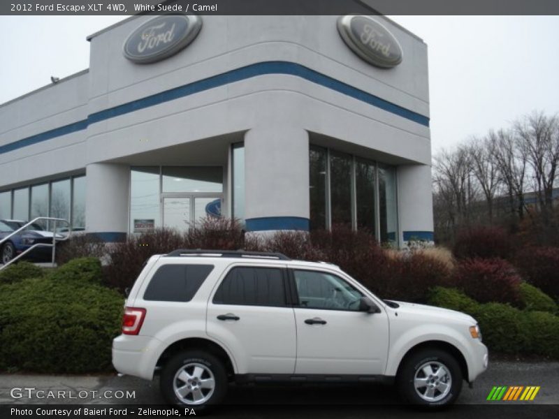 White Suede / Camel 2012 Ford Escape XLT 4WD