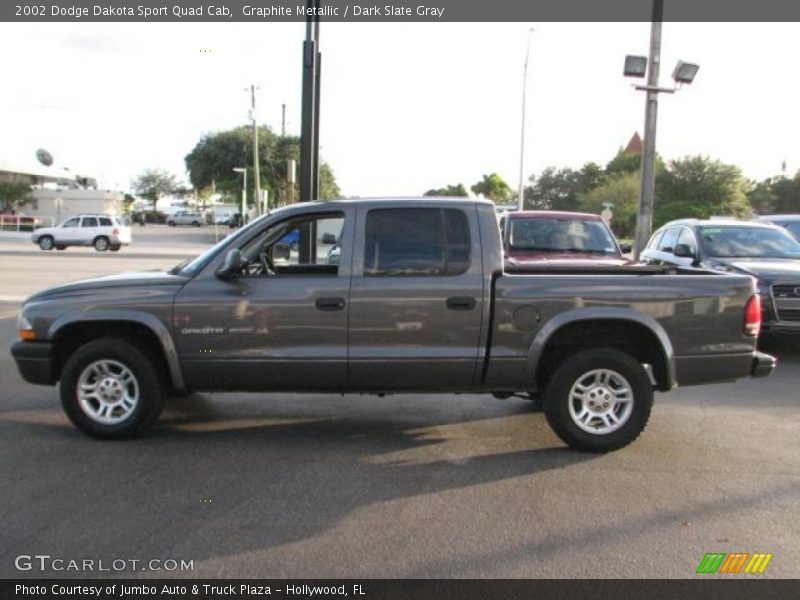 Graphite Metallic / Dark Slate Gray 2002 Dodge Dakota Sport Quad Cab