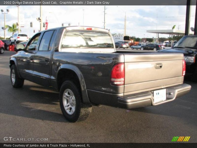 Graphite Metallic / Dark Slate Gray 2002 Dodge Dakota Sport Quad Cab
