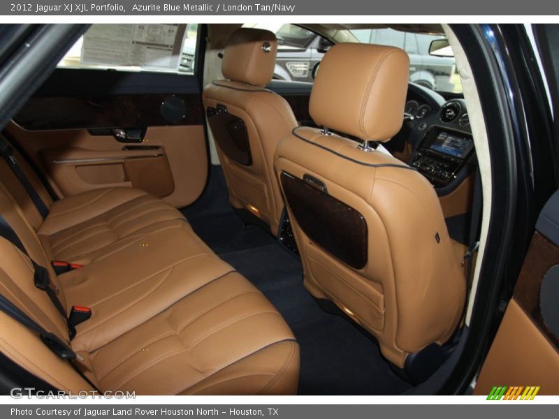Azurite Blue Metallic / London Tan/Navy 2012 Jaguar XJ XJL Portfolio
