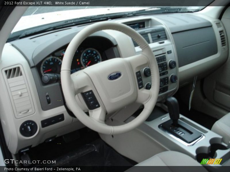White Suede / Camel 2012 Ford Escape XLT 4WD