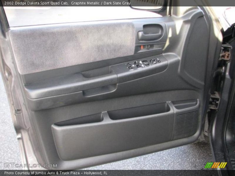 Graphite Metallic / Dark Slate Gray 2002 Dodge Dakota Sport Quad Cab