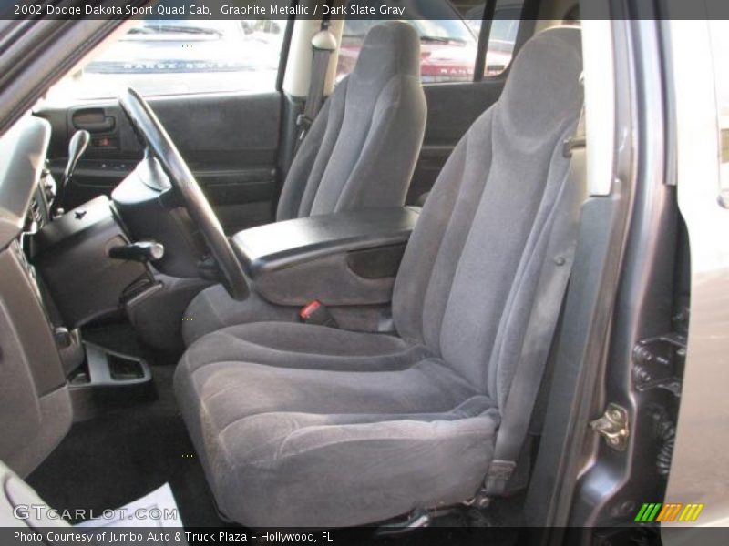 Graphite Metallic / Dark Slate Gray 2002 Dodge Dakota Sport Quad Cab