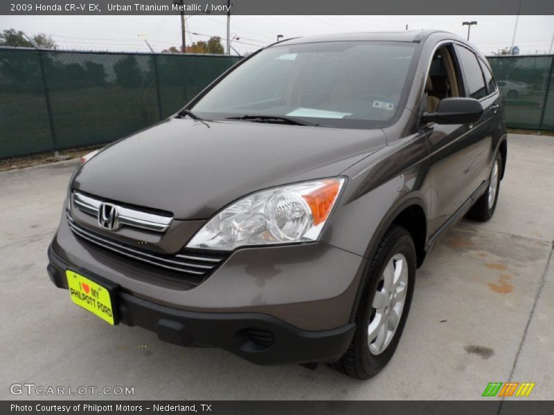 Urban Titanium Metallic / Ivory 2009 Honda CR-V EX