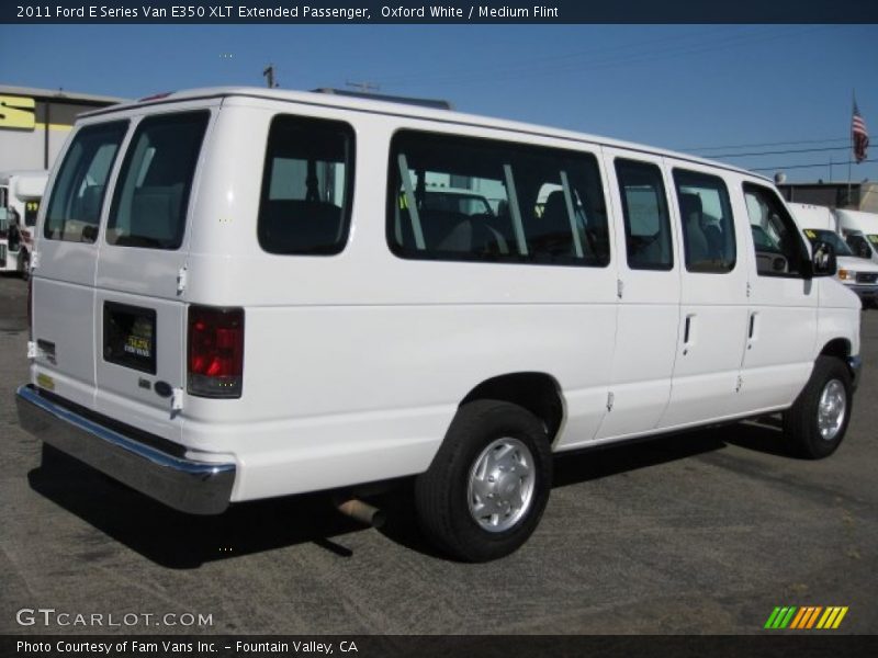 Oxford White / Medium Flint 2011 Ford E Series Van E350 XLT Extended Passenger